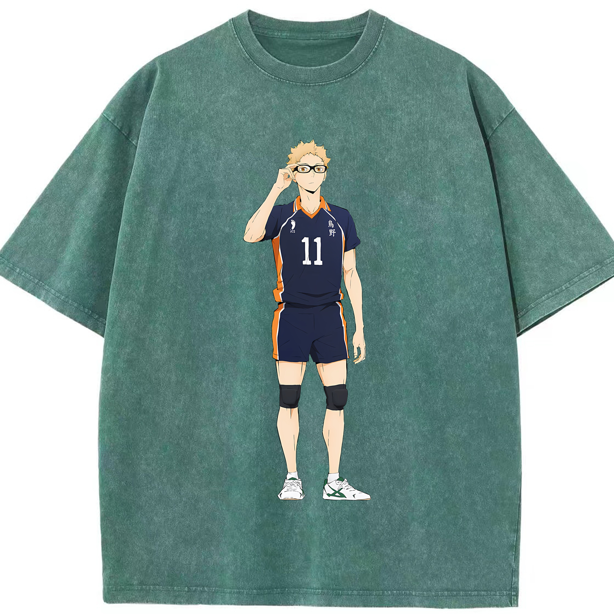 （画像用） ハイキュー!! Haikyu!! 綿100% ヴィンテージ風 半袖Tシャツ（フロントプリント）